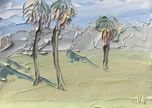 "Cloudy and 3 Foot – Beach Lizzie Study 1 (22.4.19) – Plein Air"